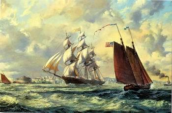 unknow artist Seascape, boats, ships and warships. 53